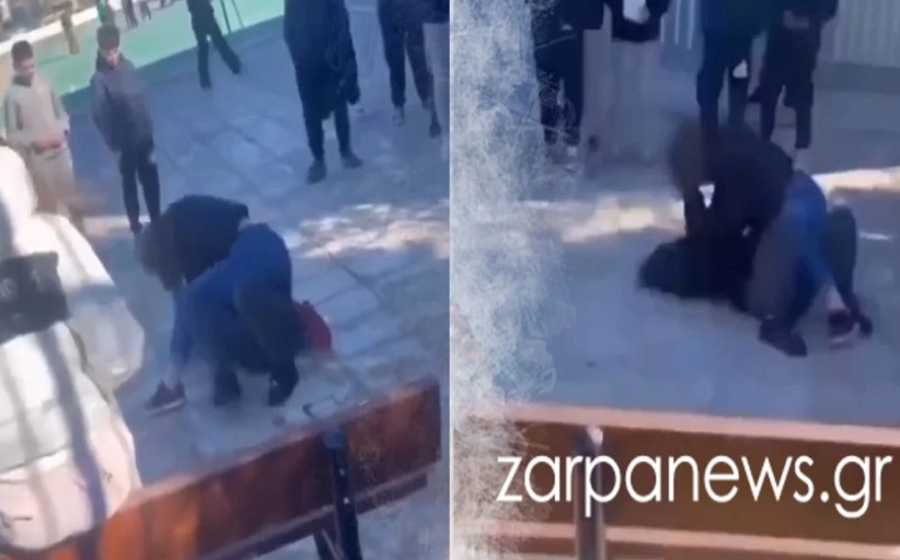 Χανιά: Άγριο ξύλο μεταξύ κοριτσιών μέσα σε αυλή σχολείου - Σοκαριστικό βίντεο