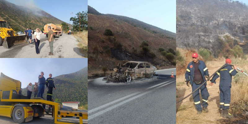 Άψογος συντονισμός για την κατάσβεση της φωτιάς στο Ορθοβούνι...