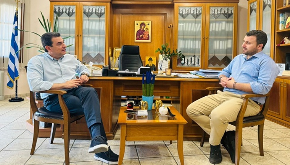 Στο Δήμαρχο Μετεώρων Λ. Αβραμόπουλο ο Υπουργός Ανάπτυξης Κ. Σκρέκας