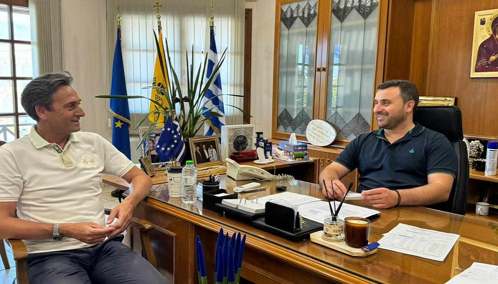 Με τον Δήμαρχο Μετεώρων, Λευτέρη Αβραμόπουλο συναντήθηκε ο νέος  Αντιπεριφερειάρχης, Αριστείδης Κολιός