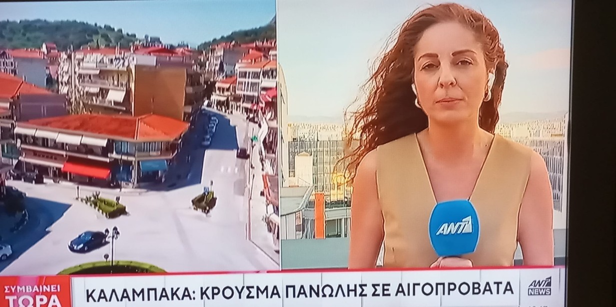 Στο κεντρικό δελτίο του ΑΝΤ1 έπαιξε ρεπορτάζ για το κρούσμα πανώλης σε κοπάδι στην Καλαμπάκα