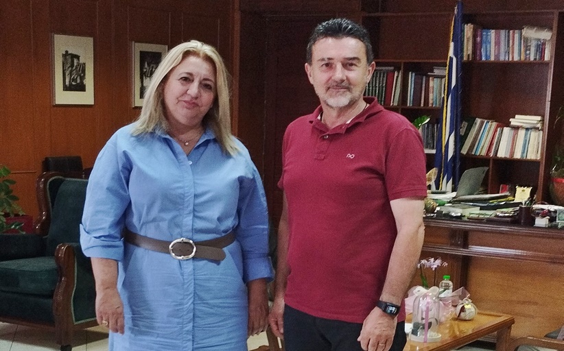 Με την Αντιπεριφερειάρχη κ. Χρύσα Ντιντή, συναντήθηκε ο Πρόεδρος της ΤΚ Λογγά