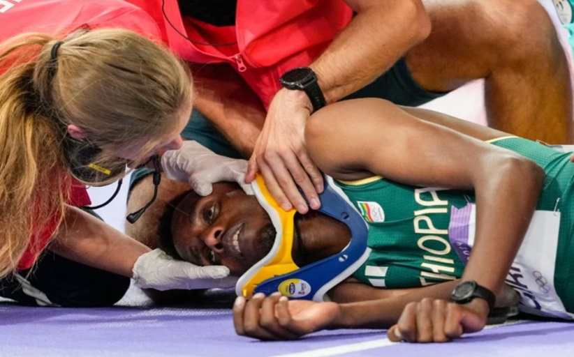 Τρομακτική στιγμή στους Ολυμπιακούς Αγώνες 2024: Ο Λαμέτσα Γκίρμα έπεσε αναίσθητος στα 3.000 μ. στιπλ