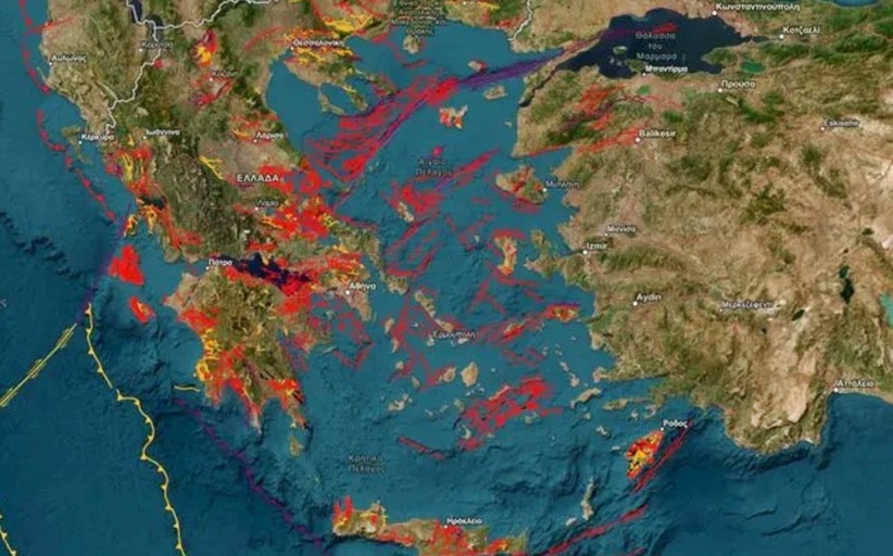 Σεισμοί: Τώρα μπορούμε να δούμε πόσα ενεργά ρήγματα έχει η Ελλάδα