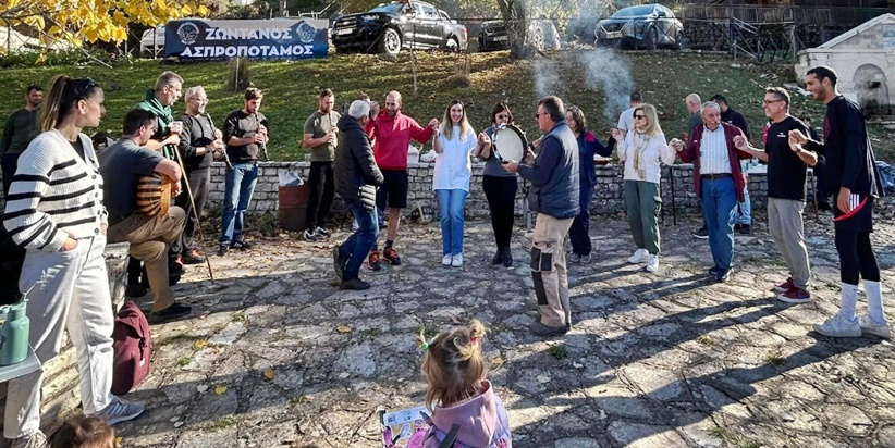 Ένα γλέντι οικογενειακό, μεταξύ Ασπροποταμιτών...
