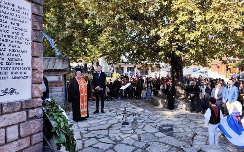 Η μαρτυρική Καστανιά τίμησε τους πεσόντες του ολοκαυτώματος και την επέτειο του 