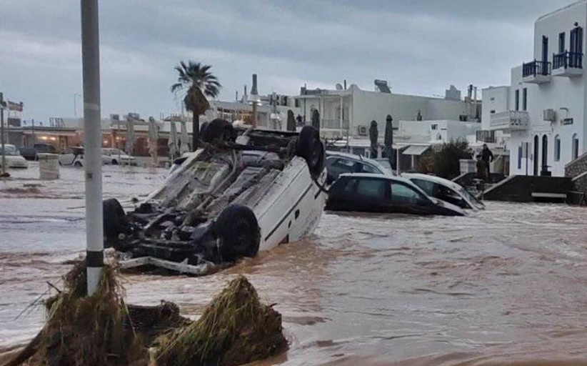 Σφοδρή κακοκαιρία χτυπά τις Κυκλάδες: Καταστροφές σε Πάρο, Σύρο – Ήχησε το 112 στη Μύκονο (Εικόνες, Βίντεο)