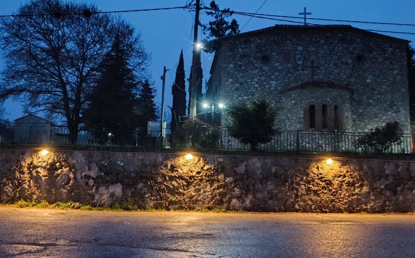 Φωταγώγηση του Ι. Ν. Αγ. Νικολάου  στο Αγιόφυλλο Καλαμπάκας