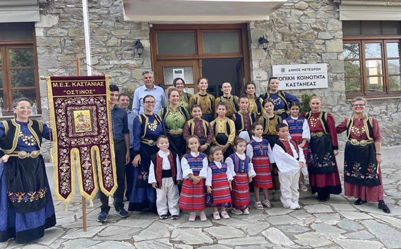 Εορταστική η ατμόσφαιρα στην Καστανιά...