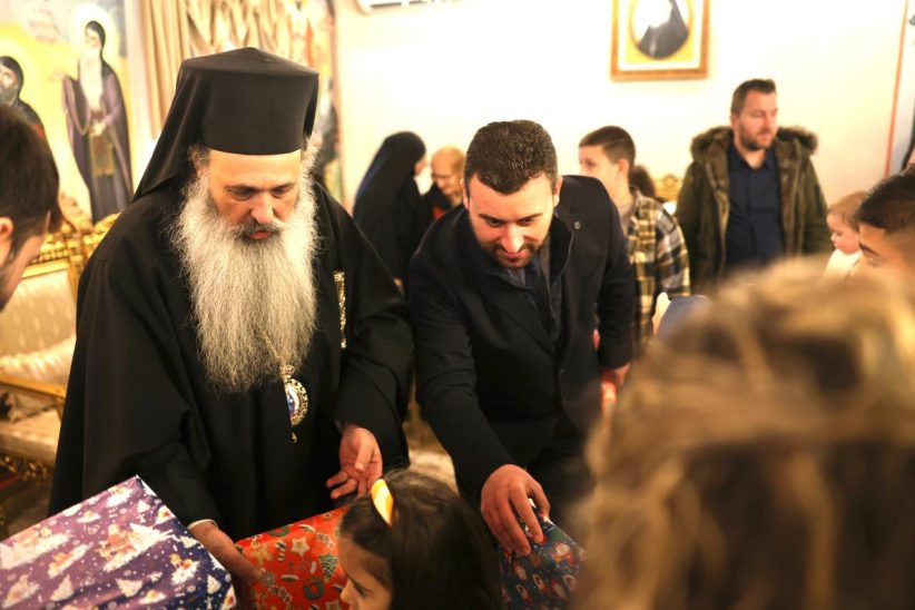 Στην Ιερά Μονή Βαρλαάμ, ο Δήμαρχος, Λευτέρης Αβραμόπουλος....