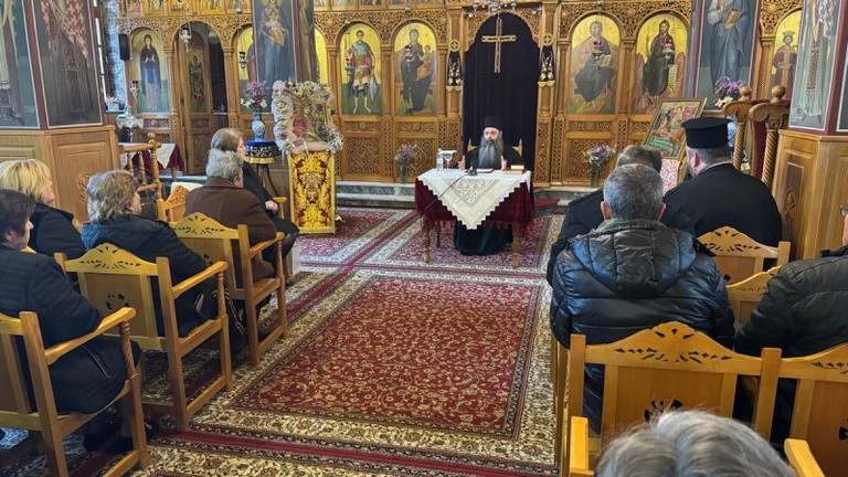 Η ομιλία του π. Νήφωνα στην Διάβα...