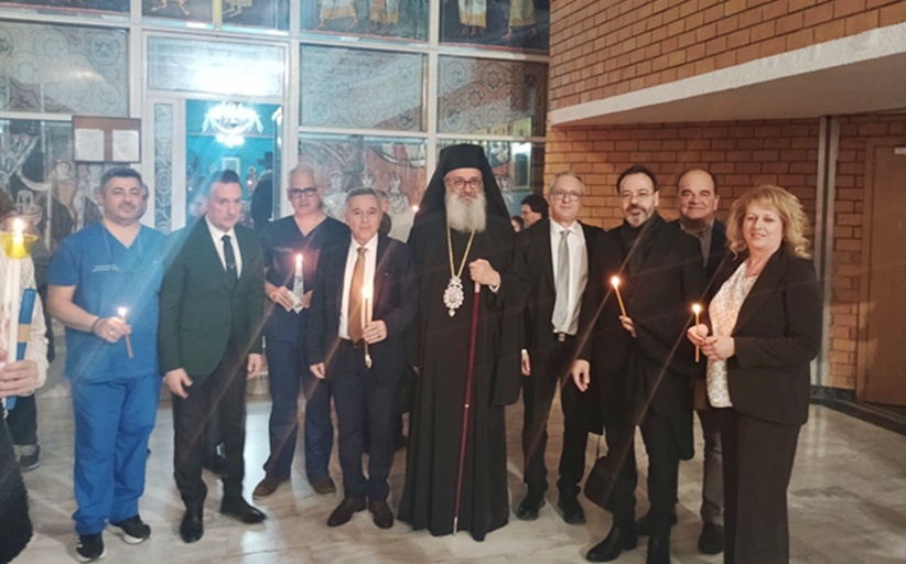 Ανάσταση με τον Μητροπολίτη Αλεξανδρουπόλεως Άνθιμο,στο Νοσοκομείο της Αλεξανδρούπολης, ο Χρίστος Λιάπης...