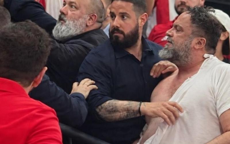 Χοντρό επεισόδιο στο Final - Four στο ΟΑΚΑ: Άγριος καυγάς Βαγγέλη Μαρινάκη με Δημητριάδη (VIDEO)