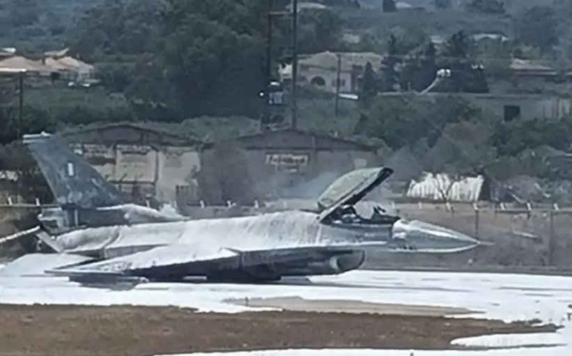 Αναγκαστική προσγείωση μαχητικού F-16 στη Ζάκυνθο - Σώος ο πιλότος...