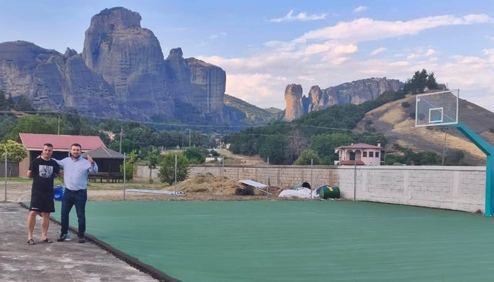Ο  Λευτέρης Αβραμόπουλος για τα αθλητικά έργα στο σταδιο Καλαμπάκας, 