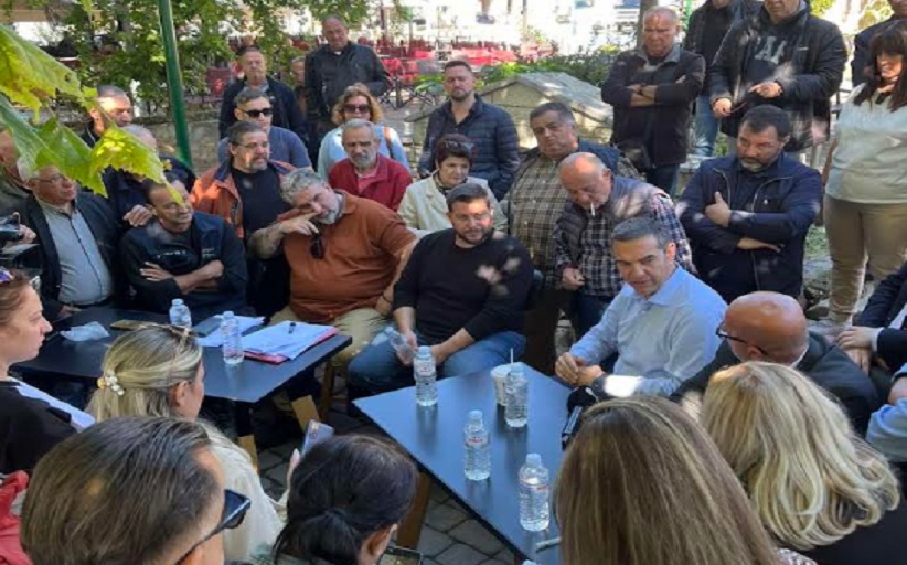 ΕΛ.Α.Σ. Τρικάλων: Ο Αλέξης Τσίπρας σε Γριζάνο και Φαρκαδόνα