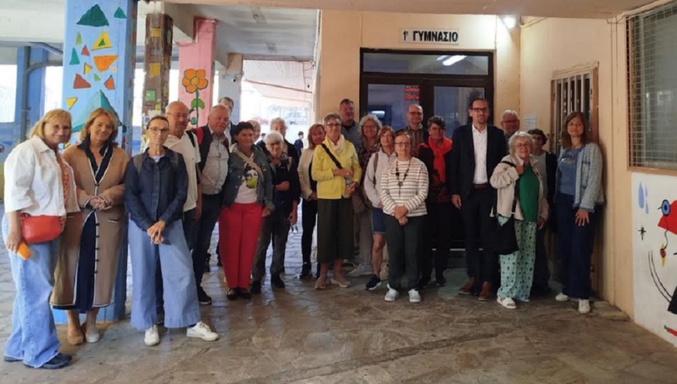 Επίσκεψη της γερμανικής αποστολής του Δήμου Σβάμπαχ (Schwabach) στο 1ο Γυμνάσιο Καλαμπάκας...